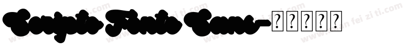 Scripto Fonte Sans字体转换